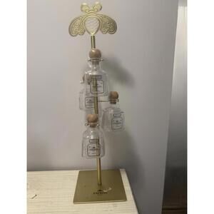 Patron tequila Display and 4 x 375 Ml Plastic Replica Vessel Gold